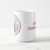 Weihnachten Rudolf Reindeer-Namen Kaffeetasse (Mittel)