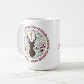 Weihnachten Rudolf Reindeer-Namen Kaffeetasse (Vorderseite Links)