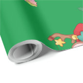 Weihnachten Rudolph Red Nose Reindeer sitzt Geschenkpapier (Rolleneckpunkt)