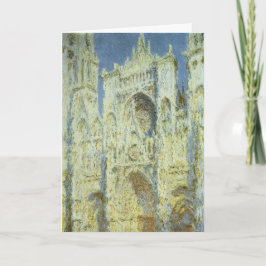 Weihnachten, Ruen Kathedrale von Claude Monet Feiertagskarte