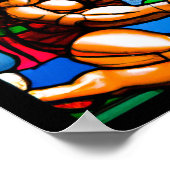 Weihnachten - Rugby-Malerei Poster (Ecke)