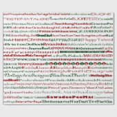 Weihnachten rund um das World TextDesign-Papier Geschenkpapier (Flach)