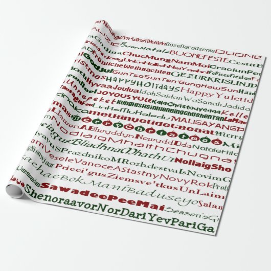 Weihnachten rund um das World TextDesign-Papier Geschenkpapier (Ungerollt)