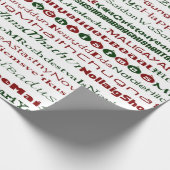 Weihnachten rund um das World TextDesign-Papier Geschenkpapier (Ecke)