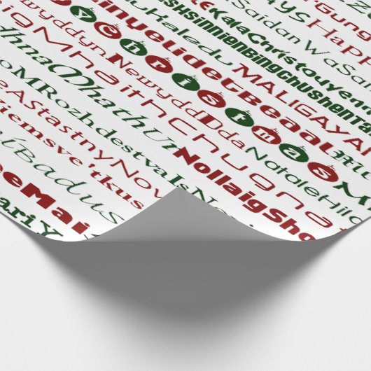Weihnachten rund um das World TextDesign-Papier Geschenkpapier (Ecke)