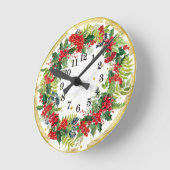 Weihnachten Runde Wanduhr (Winkel)