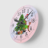 Weihnachten Runde Wanduhr (Winkel)