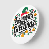 Weihnachten Runde Wanduhr (Winkel)