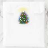 Weihnachten Runder Aufkleber (Tasche)