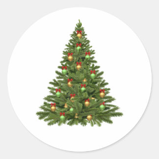 Weihnachten Runder Aufkleber