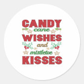 Weihnachten Runder Aufkleber (Vorderseite)