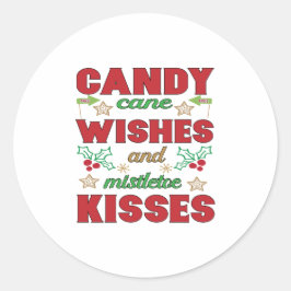 Weihnachten Runder Aufkleber