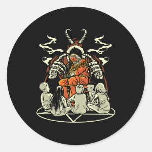 Weihnachten Runder Aufkleber