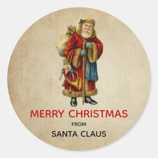 Weihnachten Runder Aufkleber (Vorderseite)