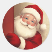 Weihnachten Runder Aufkleber (Vorderseite)