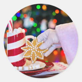 Weihnachten Runder Aufkleber