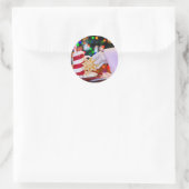 Weihnachten Runder Aufkleber (Tasche)