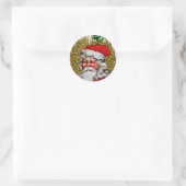 Weihnachten Runder Aufkleber (Tasche)