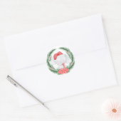 Weihnachten Runder Aufkleber (Umschlag)