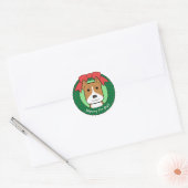 Weihnachten Runder Aufkleber (Umschlag)