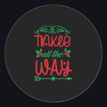 Weihnachten Runder Aufkleber<br><div class="desc">Weihnachten</div>