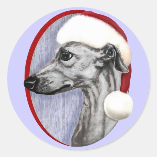 Weihnachten Runder Aufkleber (Vorderseite)