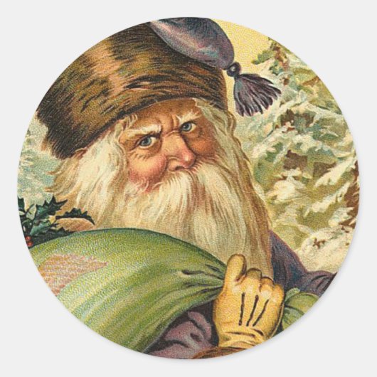 Weihnachten Runder Aufkleber (Vorderseite)