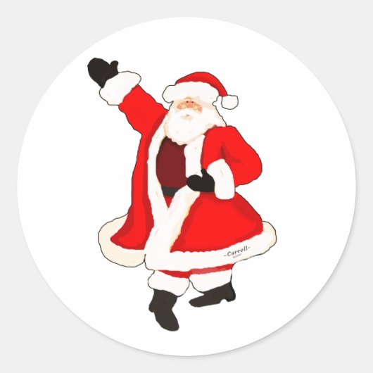 Weihnachten Runder Aufkleber (Vorderseite)