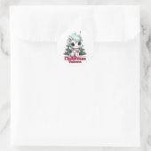 Weihnachten Runder Aufkleber (Tasche)