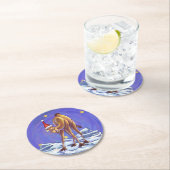 Weihnachten Runder Pappuntersetzer (Vor Ort)