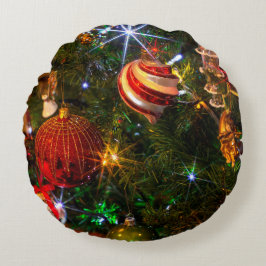 Weihnachten rundes kissen