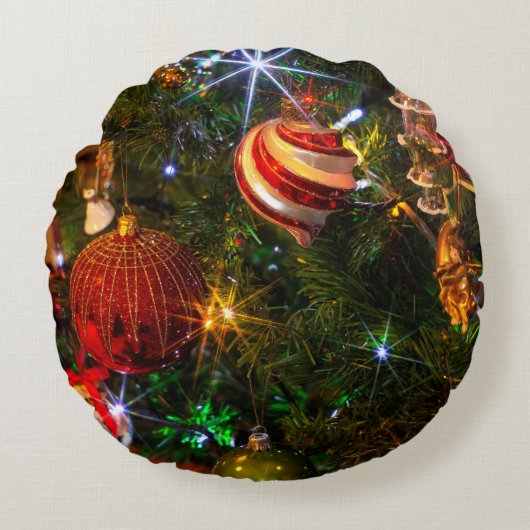 Weihnachten rundes kissen (Vorderseite)