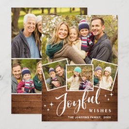 Weihnachten Rustic Brown Boho Wood 7 FOTO Gruß