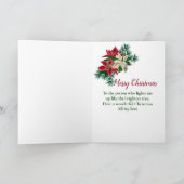 Weihnachten Rustic Poinsettia Floral (Innenseite)