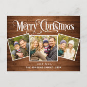 Weihnachten Rustikal 3 FOTO Grußkarte Postkarte (Vorderseite)