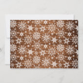 Weihnachten Rustikal Brown Wood 3 FOTO Gruß (Rückseite)