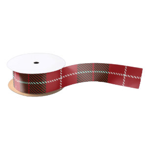 Weihnachten Rustikal Kariert Klassisches Tartan Satinband