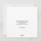 Weihnachten rustikal schick Aquarellvogel Merry (Rückseite)