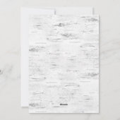 Weihnachten Rustikale Birch Bark 4 FOTO Gruß (Rückseite)