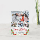 Weihnachten Rustikale Birch Bark 4 FOTO Gruß (Vorderseite)