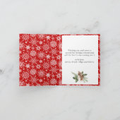 Weihnachten Rustikale Birch Bark 4 FOTO Gruß (Innenseite)