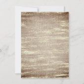 Weihnachten Rustikale Boho Floral Burgundy Gold Bu Einladung (Rückseite)