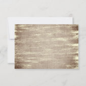 Weihnachten Rustikale Boho Floral Burgundy Gold Bu RSVP Karte (Rückseite)