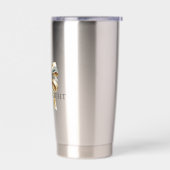 Weihnachten Rustikale grüne Goldbucht Personalisie Thermobecher (Links)