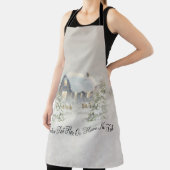 Weihnachten Rustikale Hütte Winter Schneewald Schürze (InSitu)