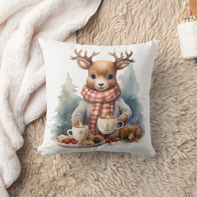 Weihnachten rustikale Kissen Vintage Design (Decke)