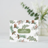 Weihnachten Rustikale Konifers Pine Frohe Weihnach (Stehend Vorderseite)