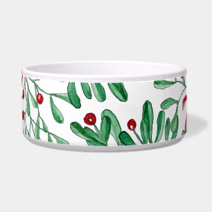 Weihnachten Rustikale Mistel Wasserfarbe Handgemal Napf