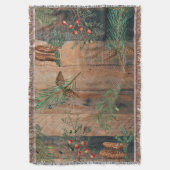 Weihnachten Rustikale Nadelholz Decke (Vorderseite Vertikal)