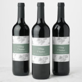 Weihnachten rustikale Pinecone-Muster nach Maß Weinetikett (Flaschen)